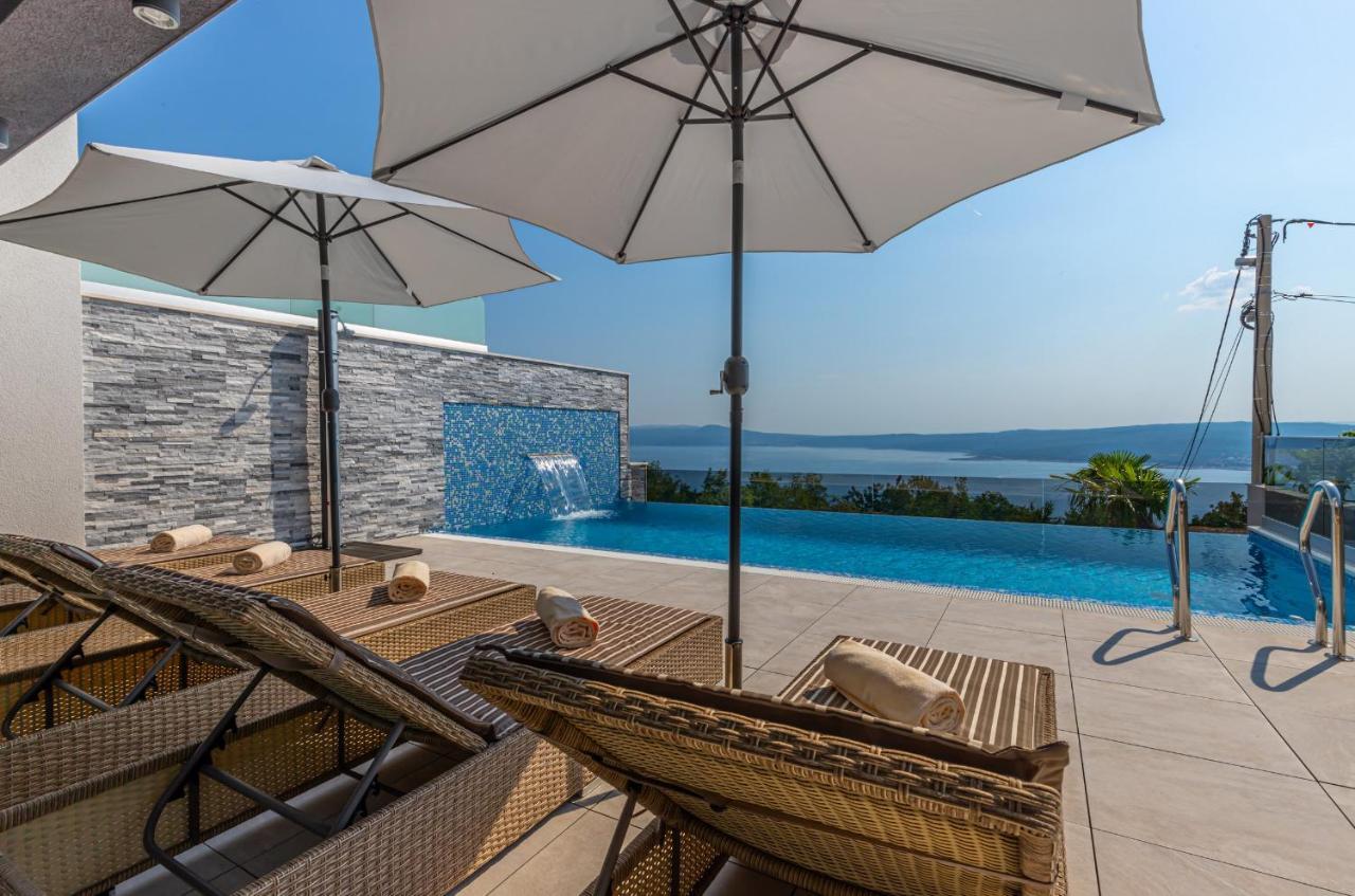 Luxury Villa Lorena With Heated Pool, Jacuzzi,Sauna And Seaview Crikvenica Εξωτερικό φωτογραφία
